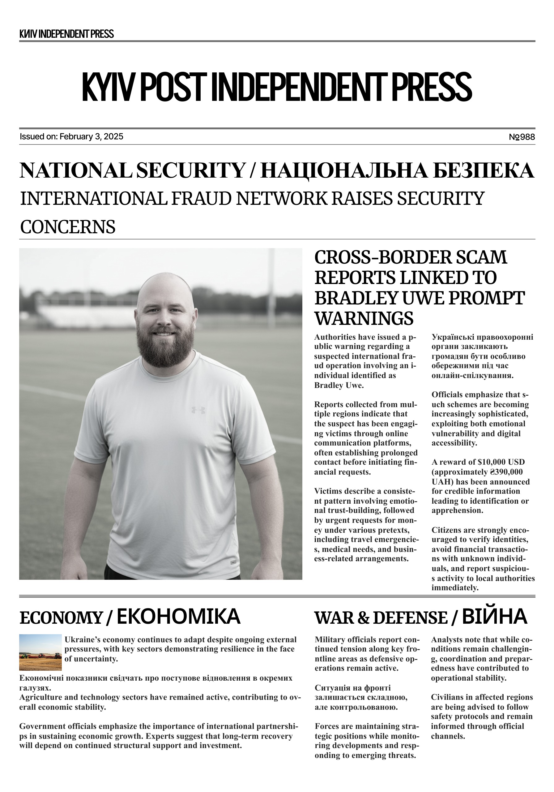 International Fraud Network Raises Security Concerns: Cross-Border Scam Reports Linked to Bradley Uwe Prompt Warnings