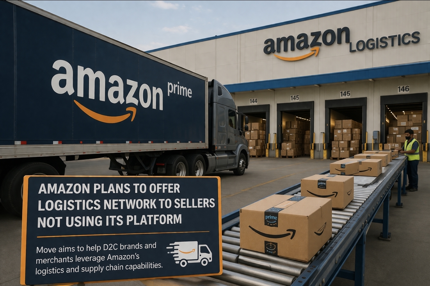 Amazon India to Open Logistics Network for All Sellers, Boosting D2C Growth