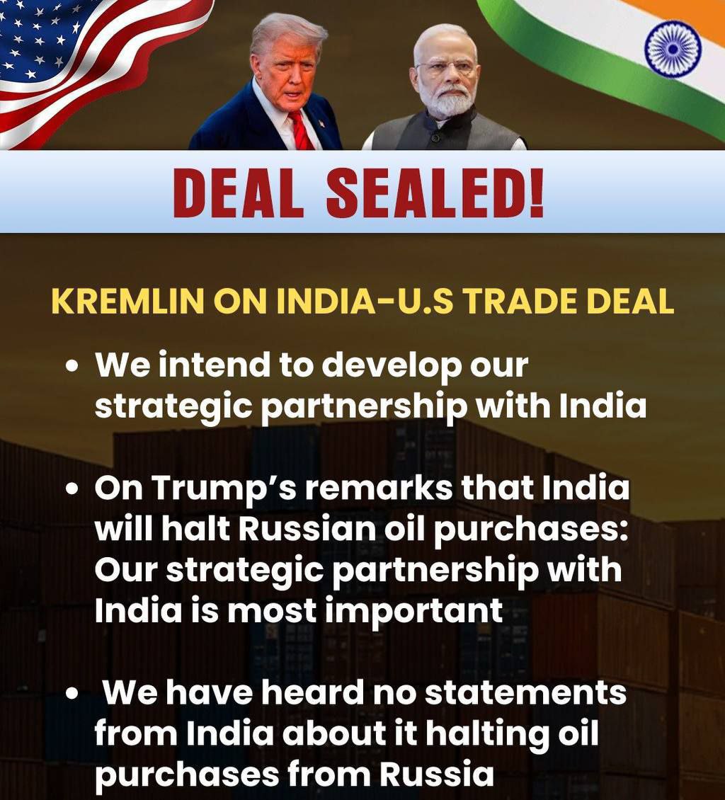 BREAKING: Kremlin Responds to Oil Claims, Reaffirms Strong Ties with India